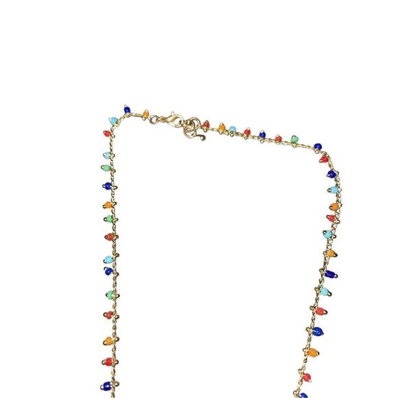 Multi Color Bear Boho Necklace - Picture 3 of 7